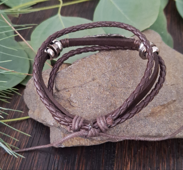 Brown Feather Bracelet
