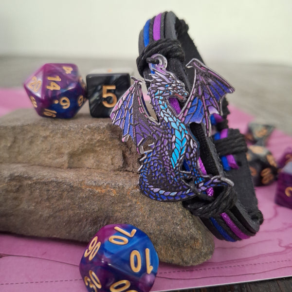 Purple Dragon Bracelet Set