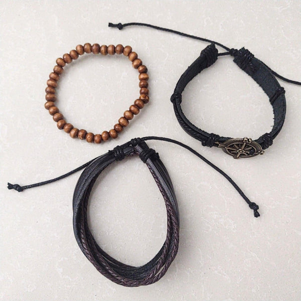 Compass Rose Multilayer Bracelet Set