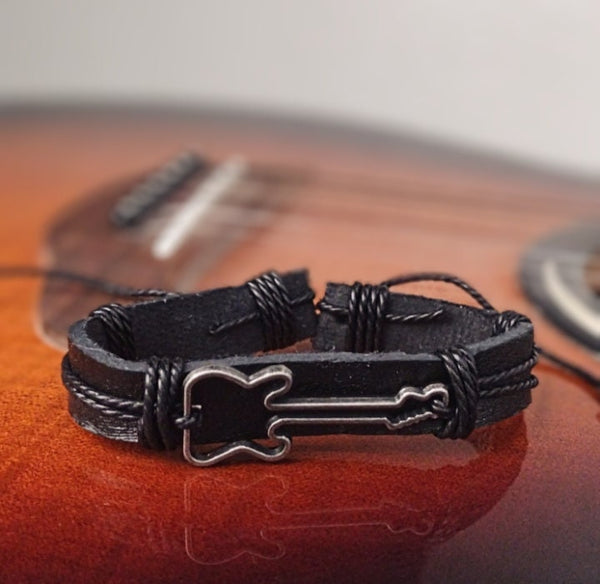 Black Guitar Bracelet