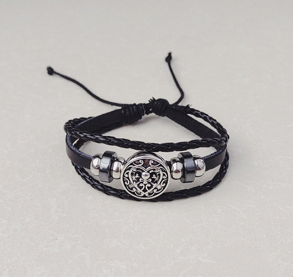Ace of Spade Skull Bracelet
