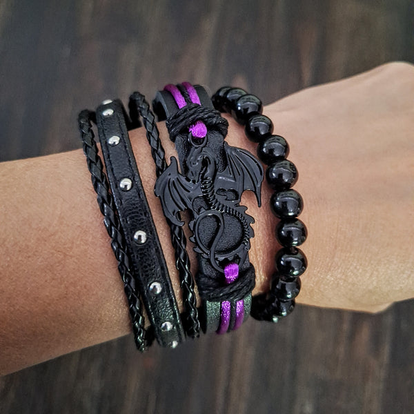 Fantasy Dragon Bracelet Set