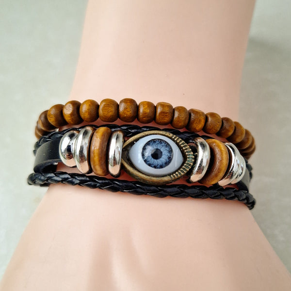 Evil Eye Bracelet Set