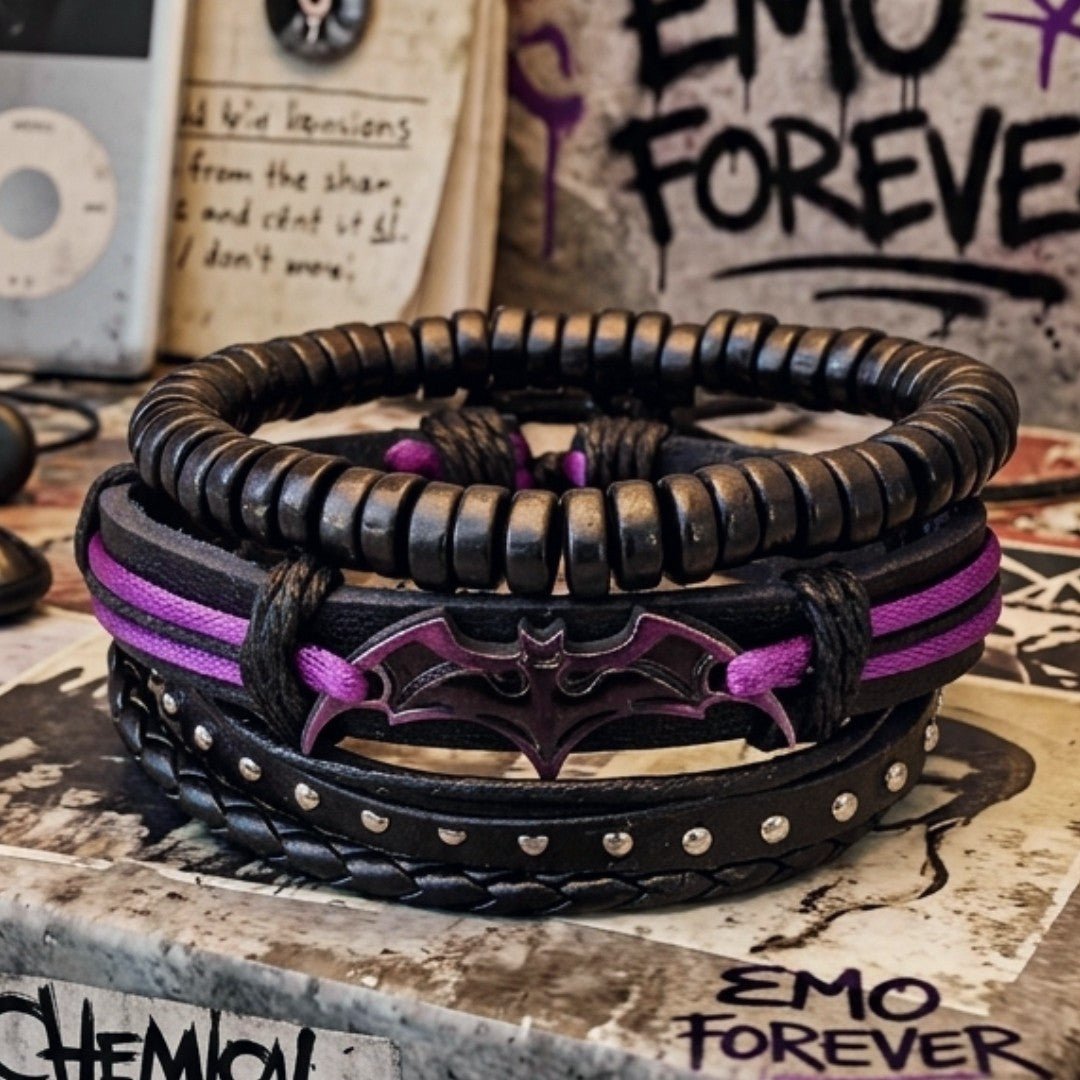 Classic Black Feather Bracelet Set | Silverado Outpost