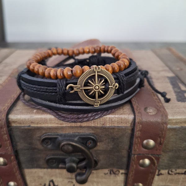 Pirate Compass Bracelet Set