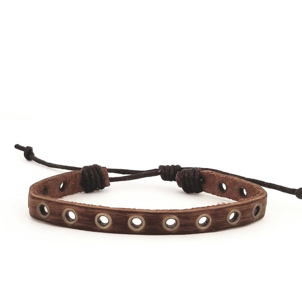 Motorcycle Bracelet Set - Brown