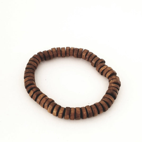 Peace Leather Bracelet Set - Brown