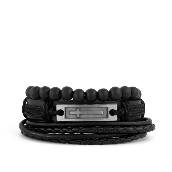 Faith Black Bracelet Set