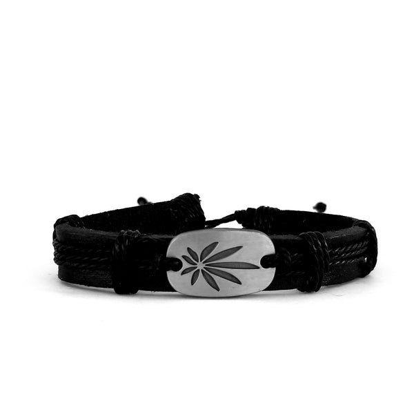 Marley Leaf Bracelet - black