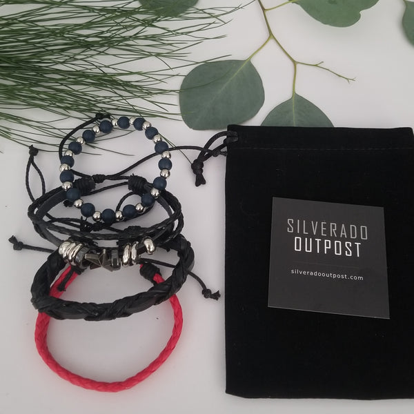 Stars Multilayer Leather Bracelet Set