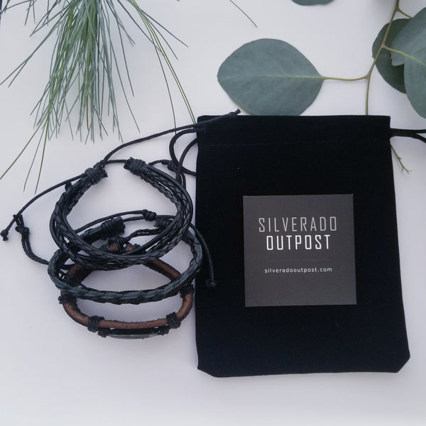 Skull/Pirate Multilayer Bracelet Set
