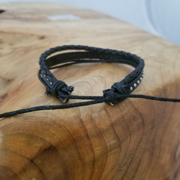 Shamrock Bracelet Set - Black