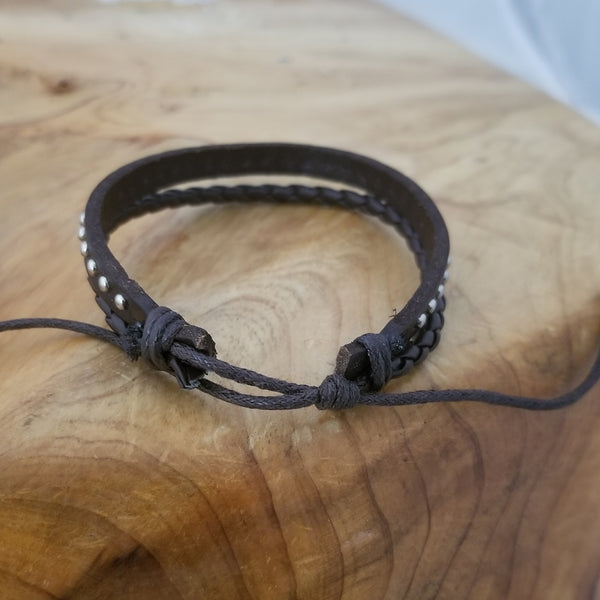 Lucky Clover Bracelet Set - Brown