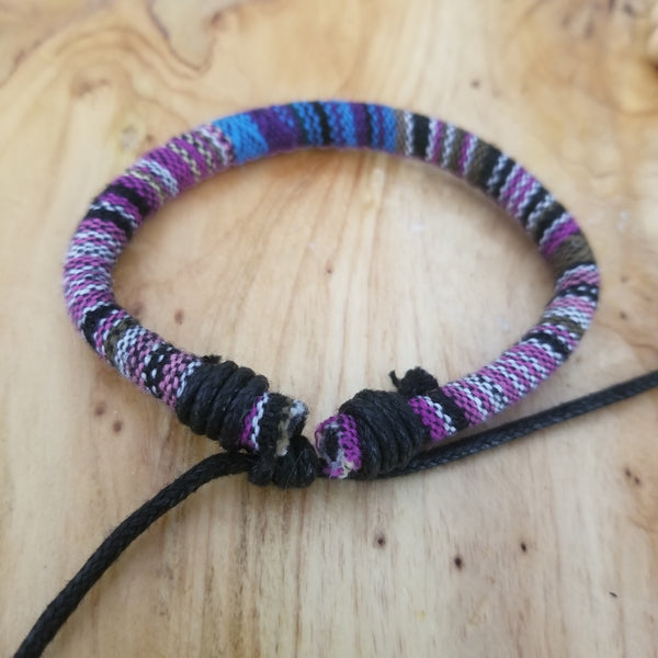 Boho Hippie Bracelet - Purple