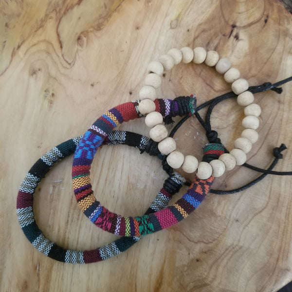 Indigo Boho Multilayer Bracelet Set