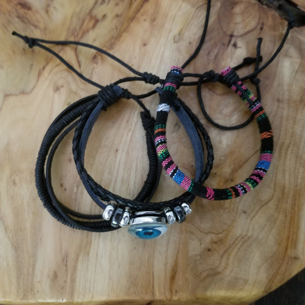 Iris Evil Eye Bracelet Set