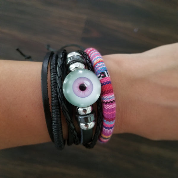 Evil Eye Bracelet Set