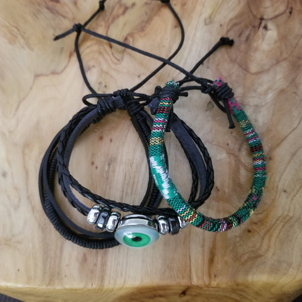 Hemsa Evil Eye Multilayer Bracelet Set
