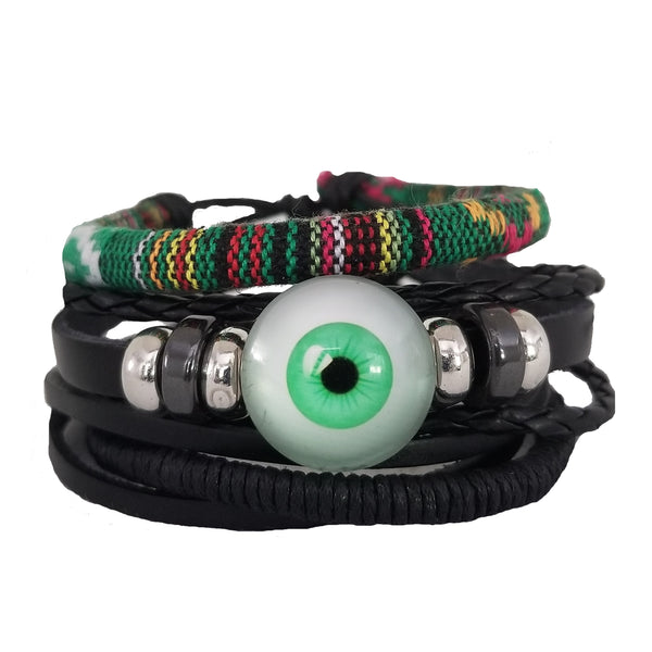 Hemsa Evil Eye Multilayer Bracelet Set