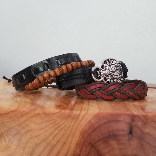 Wolf Multilayer Bracelet Set
