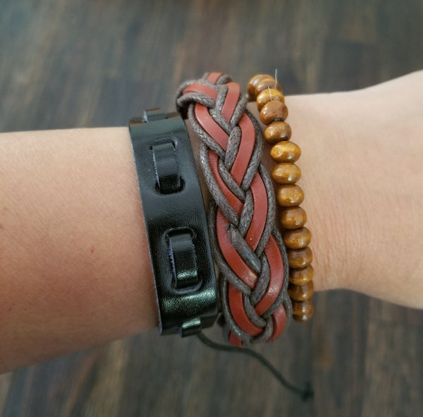 Wolf Multilayer Bracelet Set