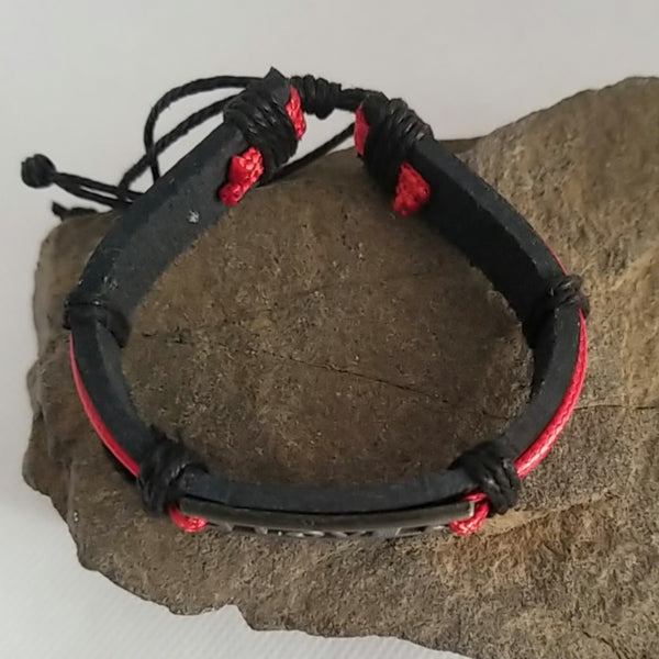 Feather Bracelet - Red