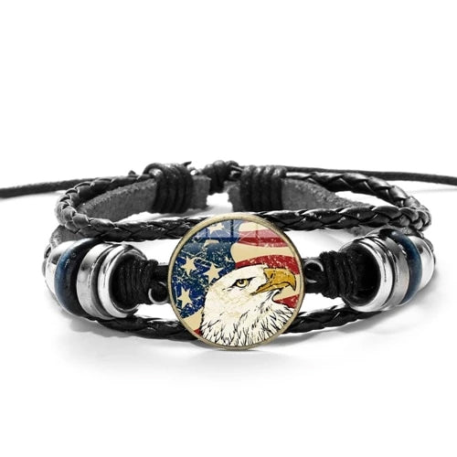Stars & Eagle Multilayer Bracelet Set - Silverado Outpost