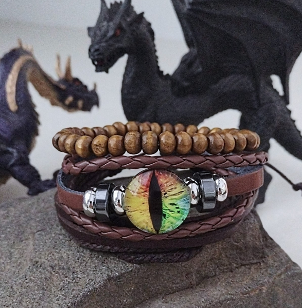 Dragon Eye Bracelet Set - Rainbow