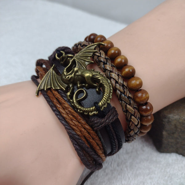 Medieval Dragon Bracelet Set