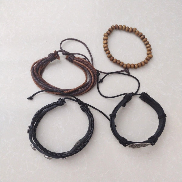 Pirate Skull Bracelet Set