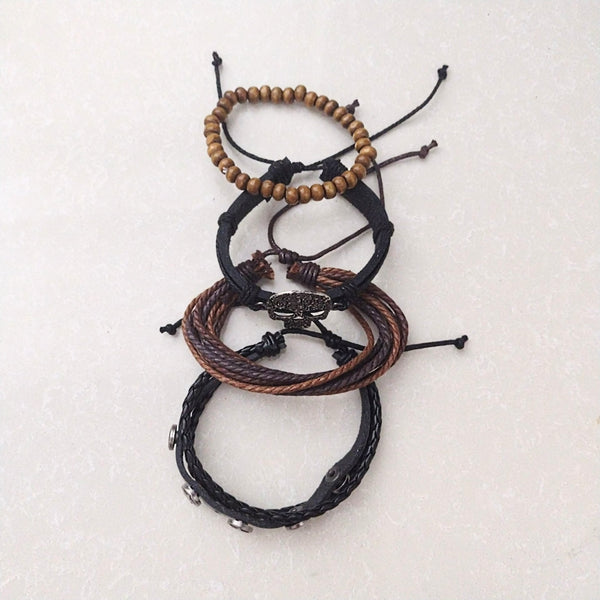 Pirate Skull Bracelet Set