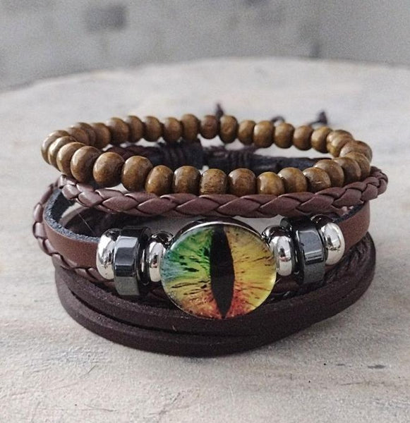 Dragon Eye Bracelet Set - Rainbow