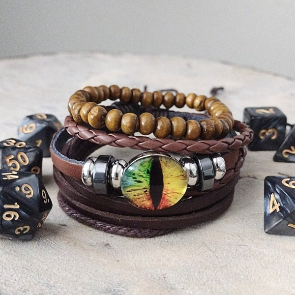 Dragon Eye Bracelet Set - Rainbow
