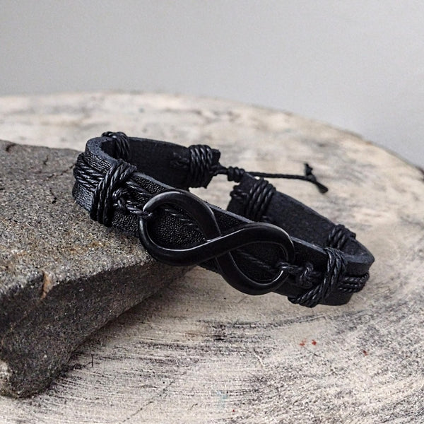 Infinity Black Bracelet