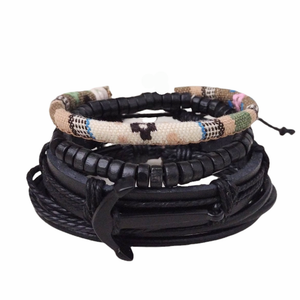 Pirate Anchor Multilayer Bracelet Set
