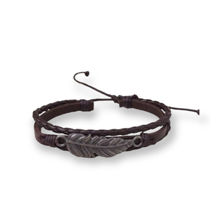 Brown Feather Bracelet