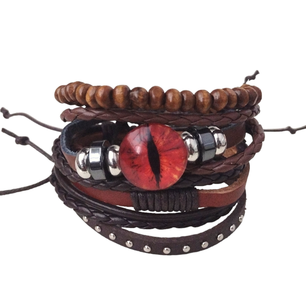 Renaissance Dragon Eye Bracelet Set