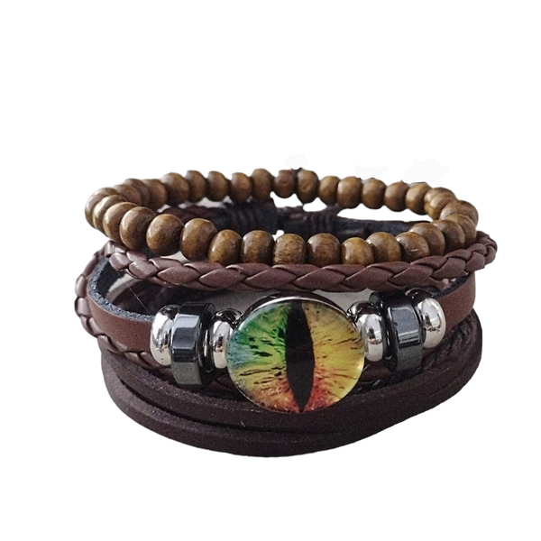 Dragon Eye Bracelet Set - Rainbow