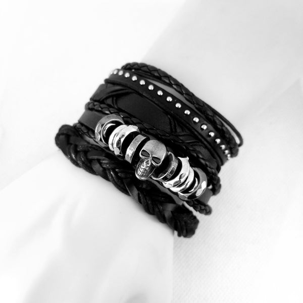 Skull Bracelet Set
