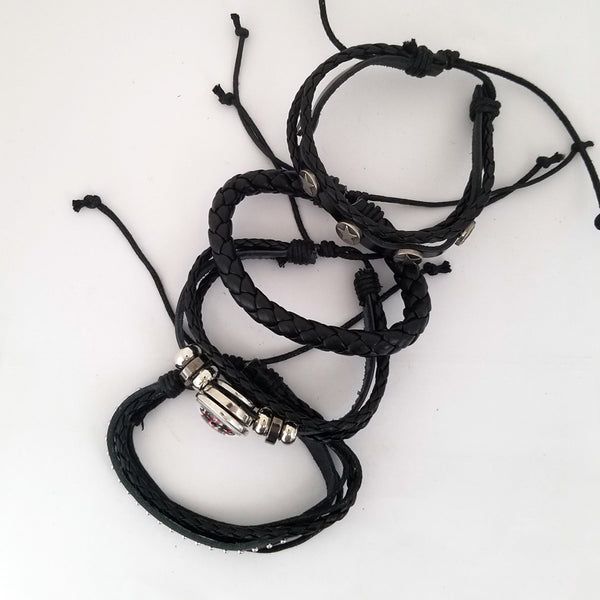 USA Skull Multilayer Bracelet Set