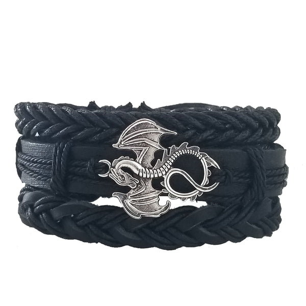Rustic Dragon Bracelet Set