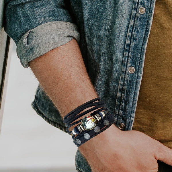 Stars & Eagle Multilayer Bracelet Set