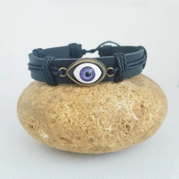 Evil Eye Bracelet - Blue/Purple