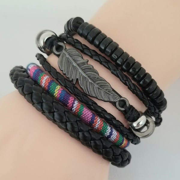 Rainier Feather Bracelet Set