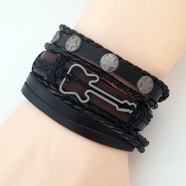 Rock Star Guitar Bracelet Set - Silverado Outpost
