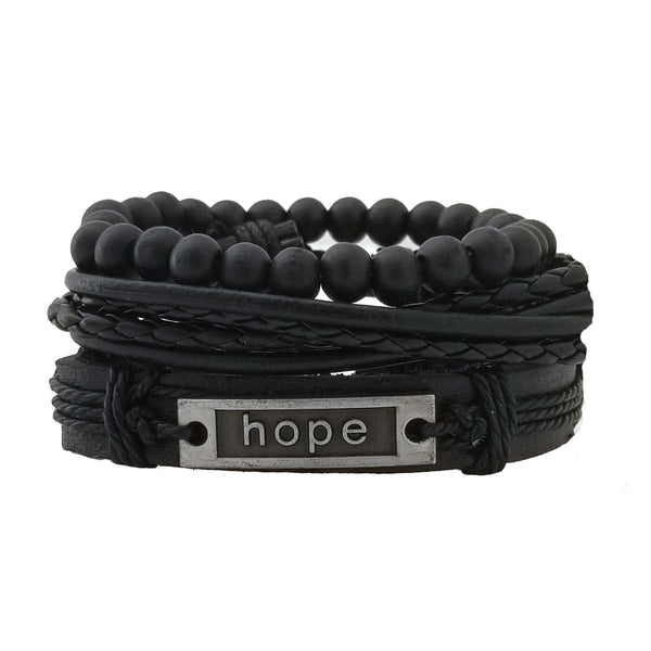 Hope Black Bracelet