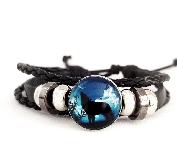 Howling Wolf Bracelet Set - C