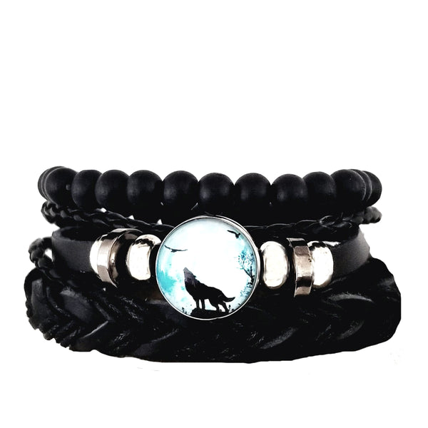 Howling Wolf Bracelet Set - D