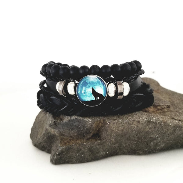 Howling Wolf Bracelet Set - F
