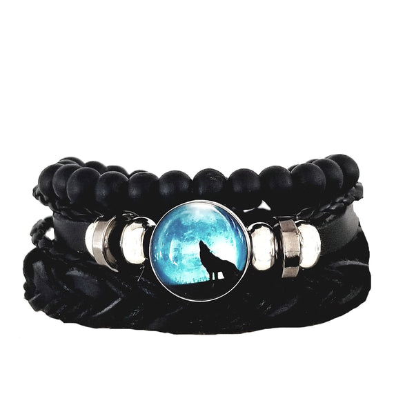 Howling Wolf Bracelet Set - F